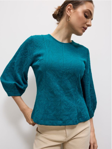 Mohito - Блуза с буфан ръкави - зелено