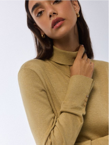 Mohito - Пуловер с поло яка - маслинено зелено