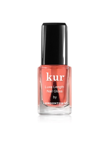 LONDONTOWN Kur Luxe Length Nail Gloss подсилващ лак за салби и увредени нокти 12 мл.