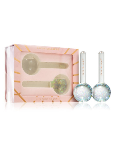 Crystallove Cryo Cryolift Ice Globes Crystal масажно приспособление за лице 2 бр.