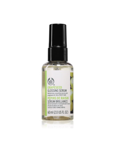The Body Shop Grapeseed Glossing Serum изглаждащ серум за заздравяване краищата на косата 60 мл.