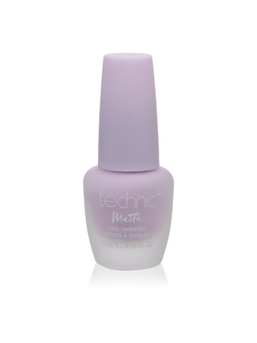 Technic Cosmetics Matte Nail Varnish дълготраен лак за нокти с матиращ ефект цвят Lavender 12 мл.