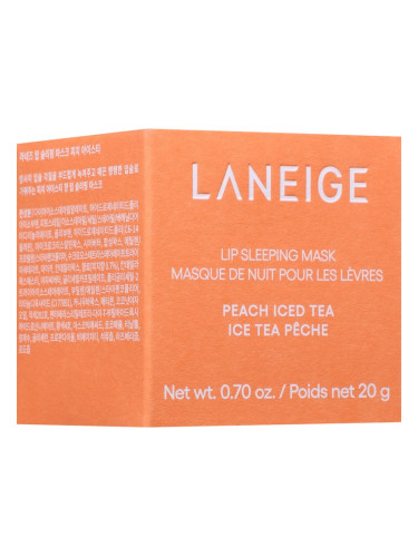 LANEIGE Lip Sleeping Mask нощна регенерираща маска за устни цвят Peach Iced Tea 20 гр.