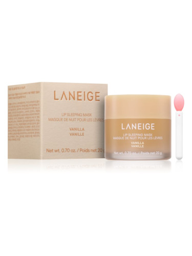 LANEIGE Lip Sleeping Mask нощна регенерираща маска за устни цвят Vanilla 20 гр.