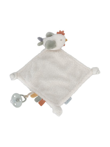 Little Dutch Little Farm Cuddle Cloth Chicken бебешко одеялце с клипс 1 бр.