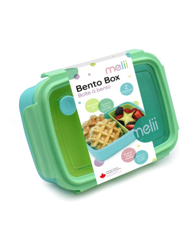 Melii Bento Box кутия за закуска Blue, Mint, Lime 880 мл.