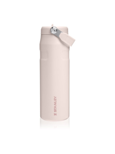 Stanley IceFlow™ Flip Straw Bottle неръждаема бутилка за вода със сламка Rose Quartz 710 мл.