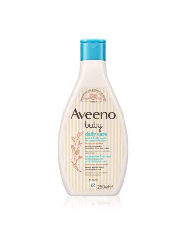 Aveeno Baby Daily Care миещ гел за тяло и коса за деца от раждането им 250 мл.