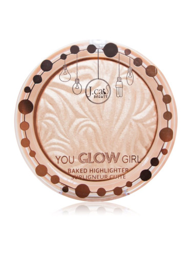 J.Cat Beauty You Glow Girl печен хайлайтър цвят 111 Seaside Frost 8.5 гр.