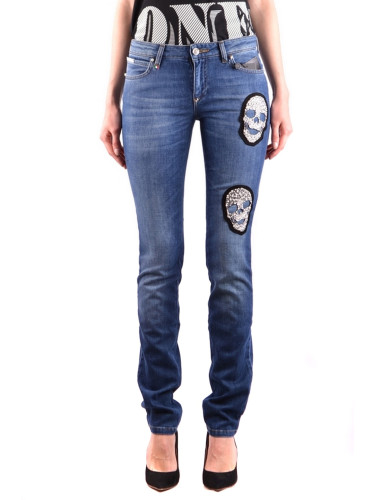 Дамски дънки Philipp Plein с черепи