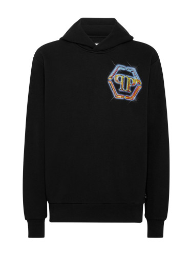 Philipp Plein черен суичър с качулка