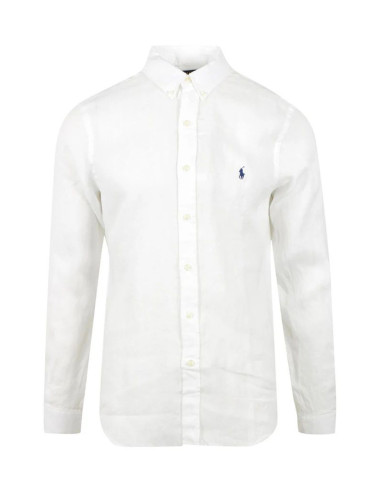Бяла ленена риза Polo Ralph Lauren