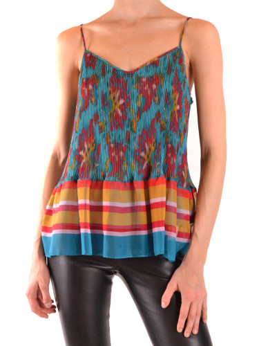 Цветен топ без презрамки Twinset