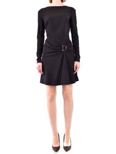 Черна рокля с дълъг ръкав Dsquared2
