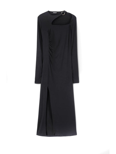 Черна миди рокля Дондуп