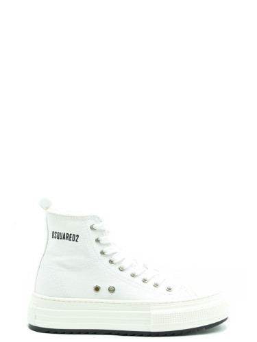 Бели високи кецове Dsquared2
