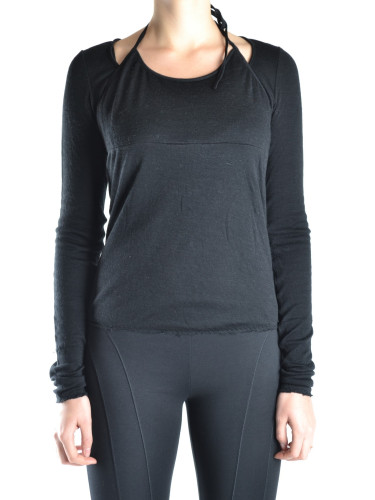 Черна тениска с дълъг ръкав