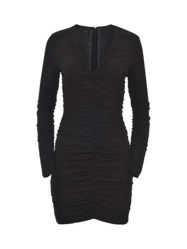 Черна рокля Pinko с дълги ръкави