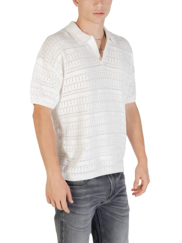 Бяла мъжка поло риза Only & Sons