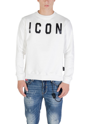 Бял суитшърт ICON с щампа