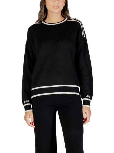 Черен пуловер Liu Jo с райета