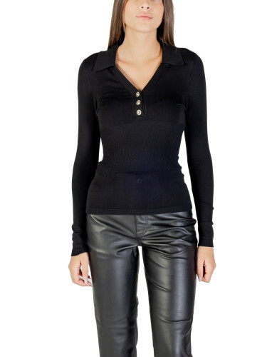 Черна тениска с дълъг ръкав Morgan De Toi