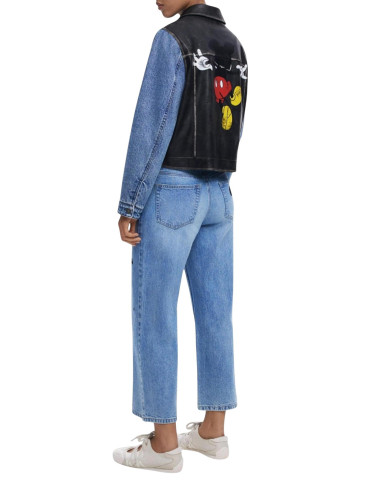 Дънково яке Desigual с мотив на Мики Маус