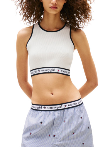 Къс топ на дънки Tommy Hilfiger