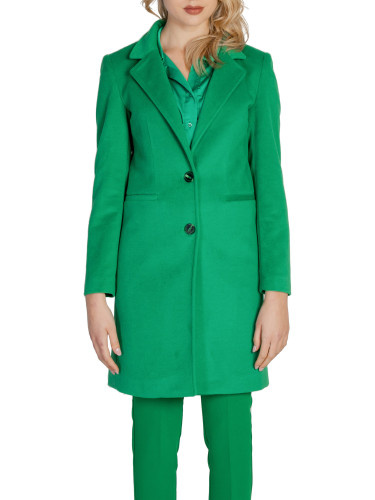 Зелено дамско палто