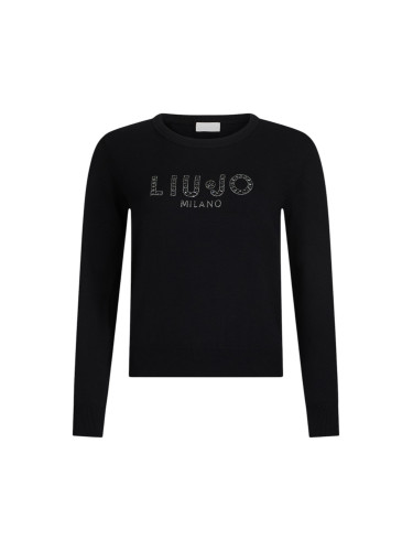 Черен пуловер Liu Jo с щампа
