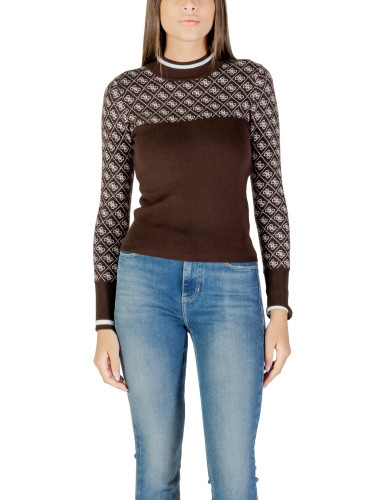 Дамски пуловер с шарки Guess