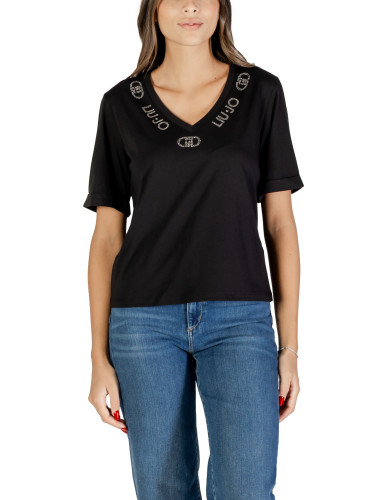 Дамска тениска с V-образно деколте Liu Jo