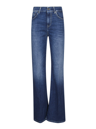 Дънки с разкроена долна част Dondup