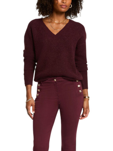 Пуловер с V-образно деколте Morgan De Toi