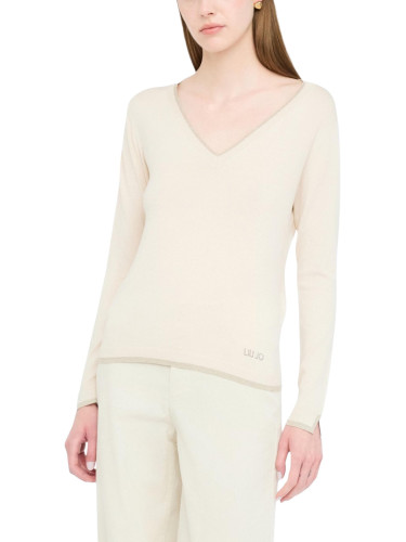 Пуловер с V-образно деколте Liu Jo