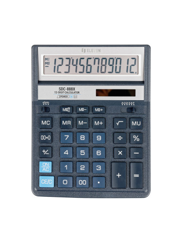 Калкулатор Eleven SDC 888XBL 12разр син