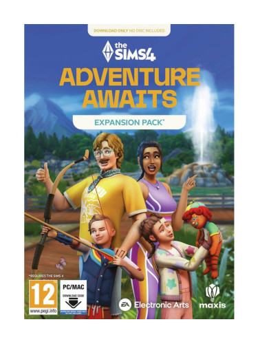 Игра The Sims 4: Adventure Awaits Expansion Pack - Код в кутия за Компютър