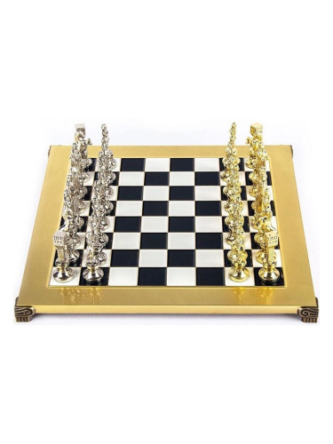  Луксозен шах Manopoulos - Ренесанс, черни полета, 36 x 36 cm