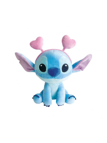 Плюшена играчка Стич валентинка, Лило и Стич, 23 см 