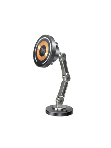 Безжична стойка за кола 12V ProMate MAGNUS-QI 360° Cradleless 15W MagSafe Compatible Wireless Charging Car mount, For Dashboard and Windshield, Tria