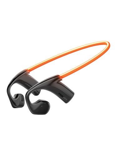 Bluetooth слушалки ProMate,  RippleGlow.Black Open Ear Air Conduction Wireless BT 5.3 Sports Earphones
with LED Running Light, 10hrs playing time