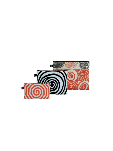 Loqi Louise Bourgeois - Spirals Recycled Zip Pocket Set Unisex - Раници и чанти LOQI - Многоцветен - ZP.LB-One-size - Size: One size
