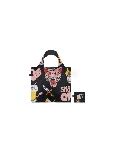 Loqi Snask Tiger Snake Black Recycled Bag Unisex - Раници и чанти LOQI - Черен - SN.TB.R-One-size - Size: One size