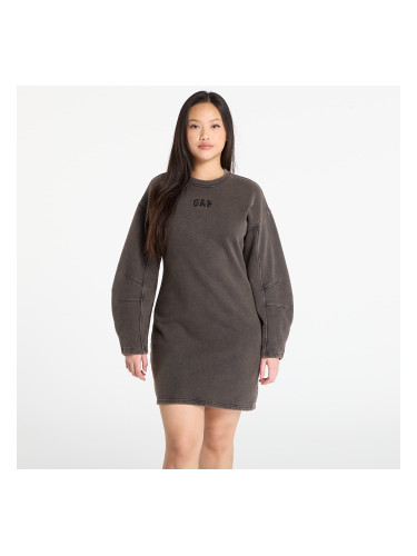 Облекло GAP Heavyweight Sweatshirt Dress Black L