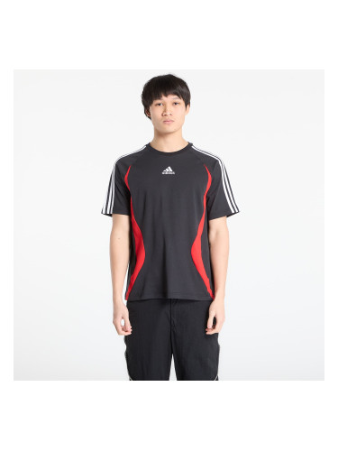 Тениска adidas Adicolor Teamgeist Cotton T-Shirt Black/ Better Scarlet L