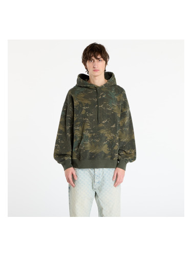 Суитшърт Carhartt WIP Hooded Benton Sweat Camo Combi/ Green Garment Dyed S