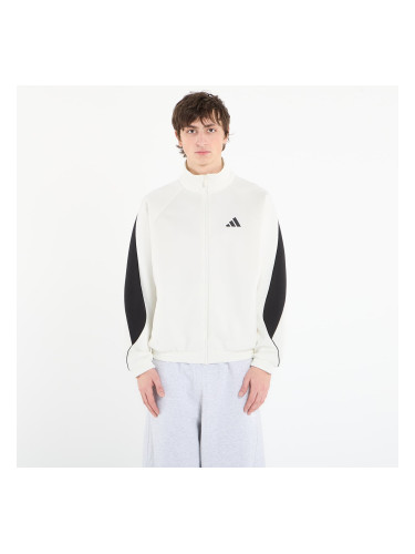 Суитшърт adidas Stadium Tracktop Off White/ Black XXL