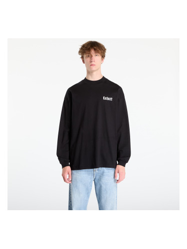 Тениска Carhartt WIP L/S Schooling Mockneck T-Shirt UNISEX Black/ Wax M