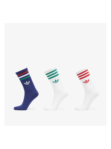 adidas 3S Crew Socks 3-Pack Victory Blue/ White/ White L