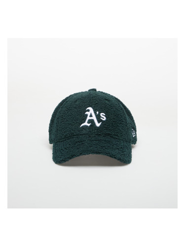 Шапка New Era 9FORTY MLB Oakland Athletics Winter Borg Dark Green/ Optic White Universal